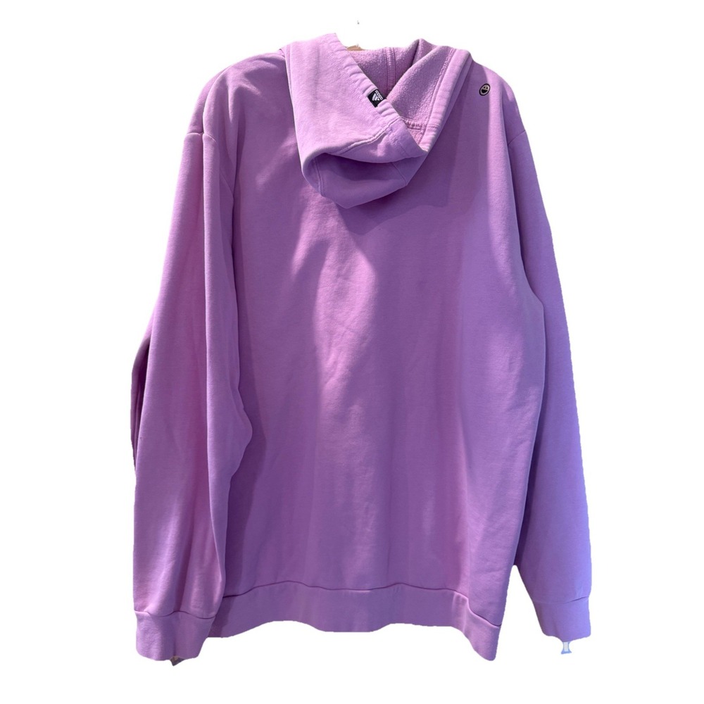 Adidas Men's Sweatshirt Emoji Hoodie Smiley Face Size Small Purple Pink 2XL - Picture 12 of 14